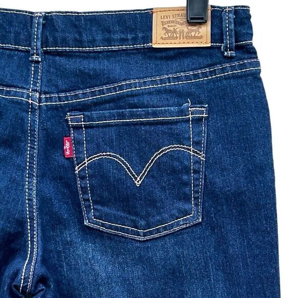 New Levi's 710 Super Skinny Jeans Girls Size 16 Dark Wash Slim Fit Adjustable - Picture 7 of 11